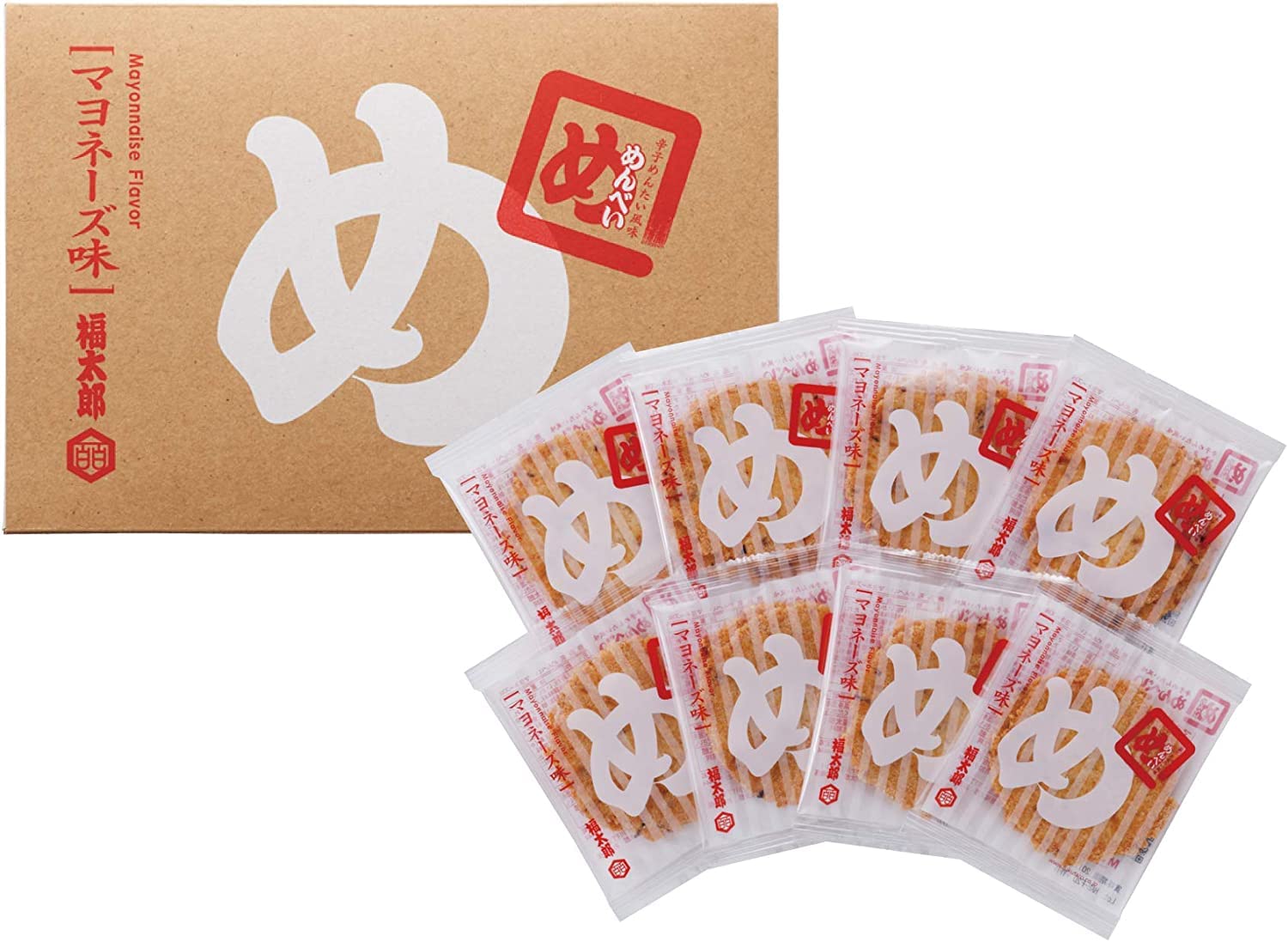 山口油屋福太郎 めんべい マヨネーズ 1箱(2枚×8袋)×4 5,211円