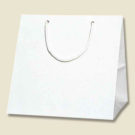 シモジマ HEIKO 手提げ紙袋 ブライトバッグ C-1 シロ 10枚 幅280xマチ250x高280mm 006459500