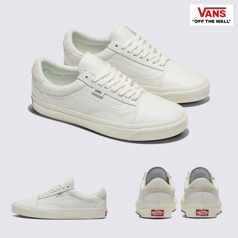 [VANS] オールドスクール レザー / BLANC