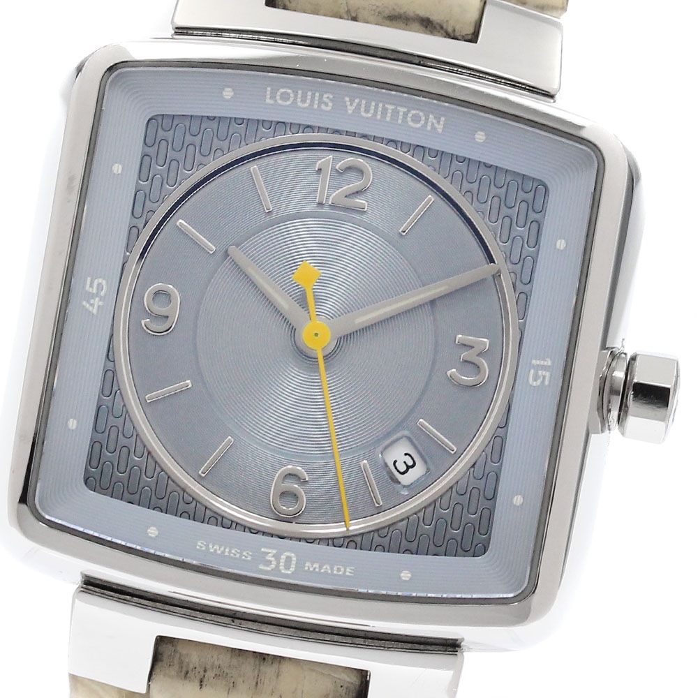 ルイ・ヴィトン LOUIS VUITTON Q2211 タンブール スピーディ デイト クォーツ レディース _946874【中古】