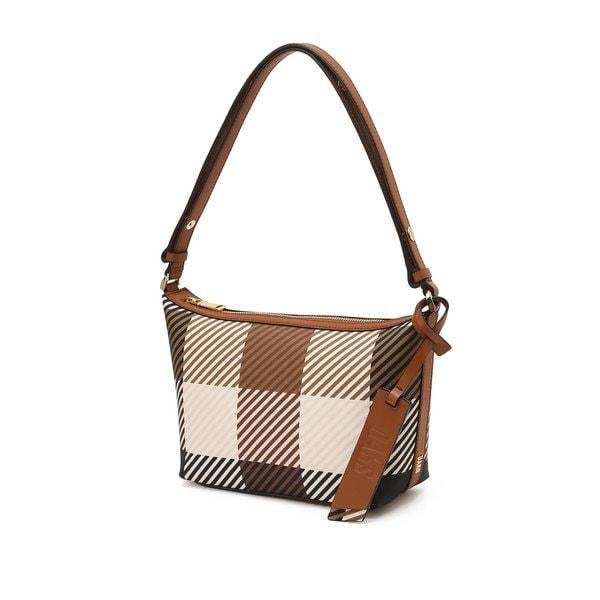 [24FW] [定番商品] ブラウンパターンレザーショルダーバッグWCBA4F290W2