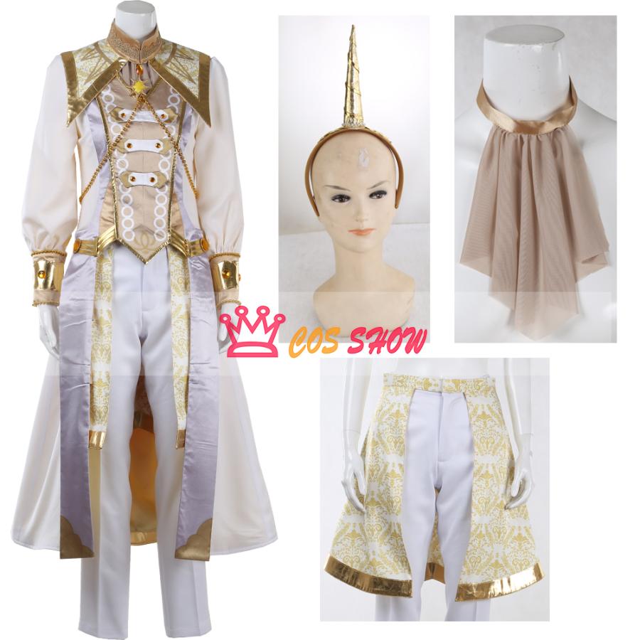 新品販売!あんさんぶるスターズ! あんスタ ALKALOID 白光の太陽 白鳥 藍良 しらとりあいら コスプレ衣装 cosplay 仮装 髪飾り付き オーダーメイド製作可能 仮装 イベント