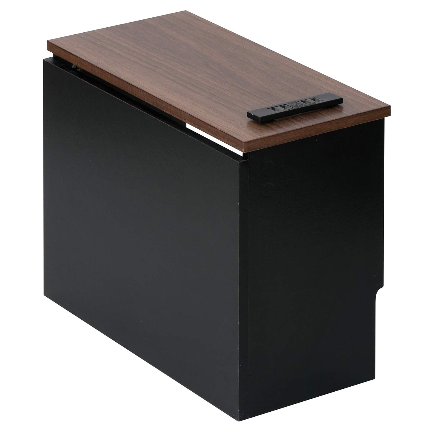 武田コーポレーション 【ケーブル・配線・収納】 ヴィンテージ調ケーブル収納ボックス コンセント付き WAL/BK H9-KKB39WAL 39×19×30 5,183円