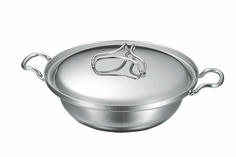 本間製作所 仔犬印 超厚底プロデンジ ちり鍋（IH） 24cm