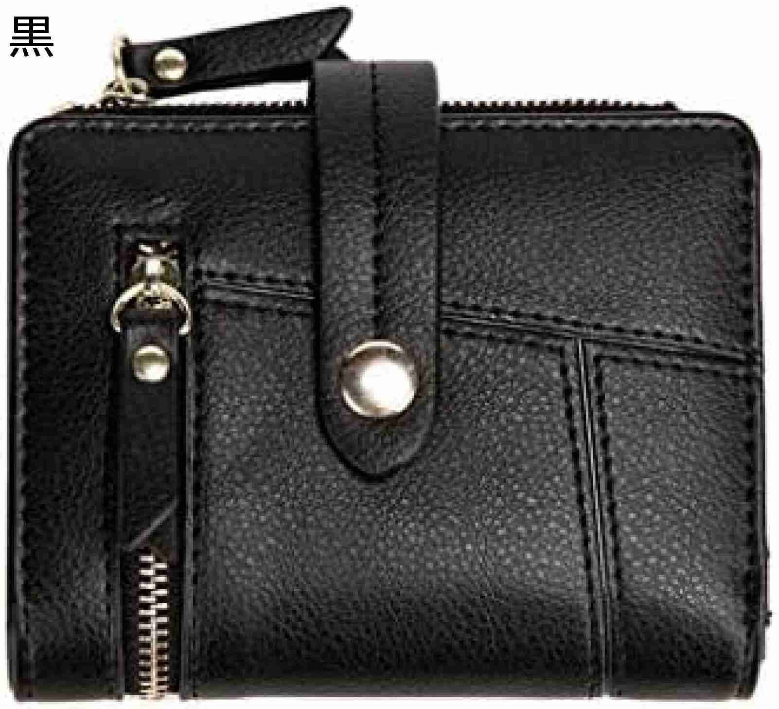 【20%OFFクーポン】財布 レディース ミニ お札/カード/小銭入れ 手のひらサイズ かわいい おしゃれ 多機能 大容量 軽量 コンパクト 極小財布 短財布 開運財布 ウォレット プレゼント 黒 金