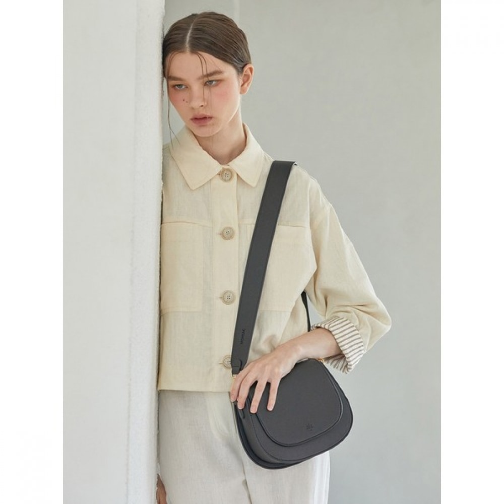 (MONSAK) MONSAK レディワイドストラップ+クロスバッグブラック JP14-5050-BK (標準ストラップ+ワイドストラップ付属)