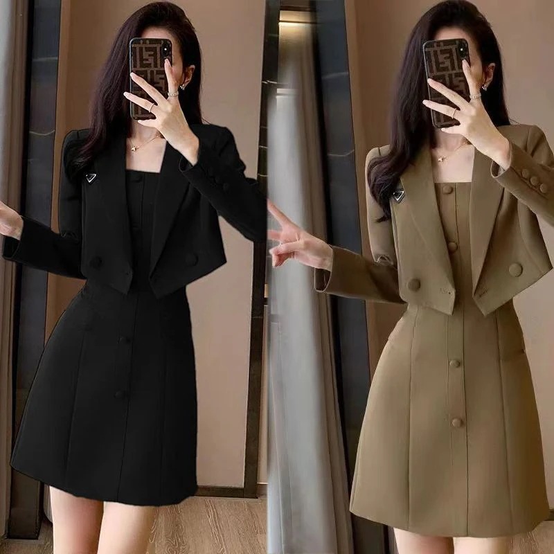 スーツ二点セット ショートスーツスーツ プチスーツワンピース ツーピーススーツ フォーマル セットアップ キャミソールワンピース 卒業式 卒園式 発表会