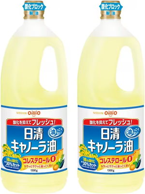 日清オイリオ 日清キャノーラ油1300g×2個 223