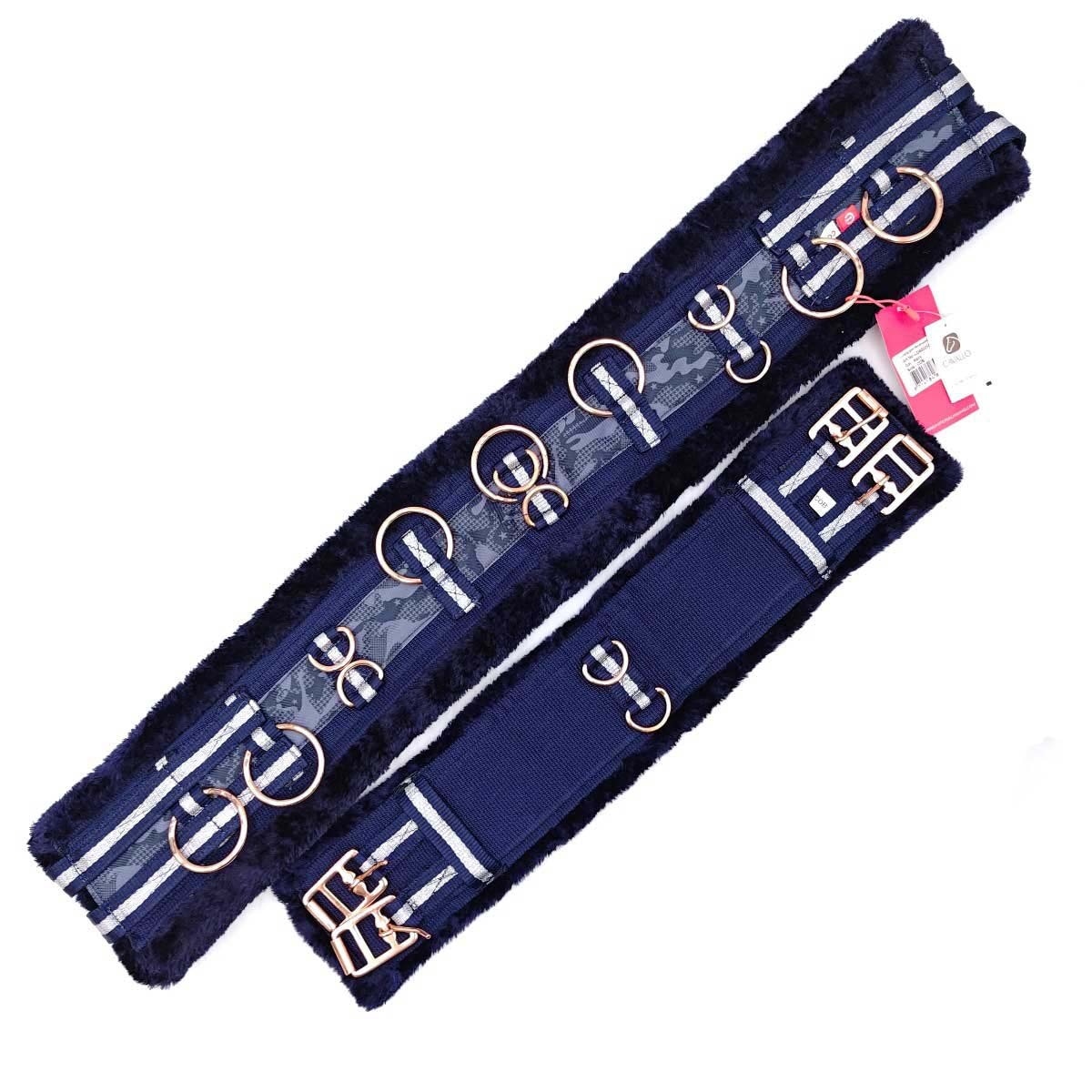【中古・未使用品】IMPERIALRIDING IMR 調馬 腹帯 ネイビー 乗馬 馬具