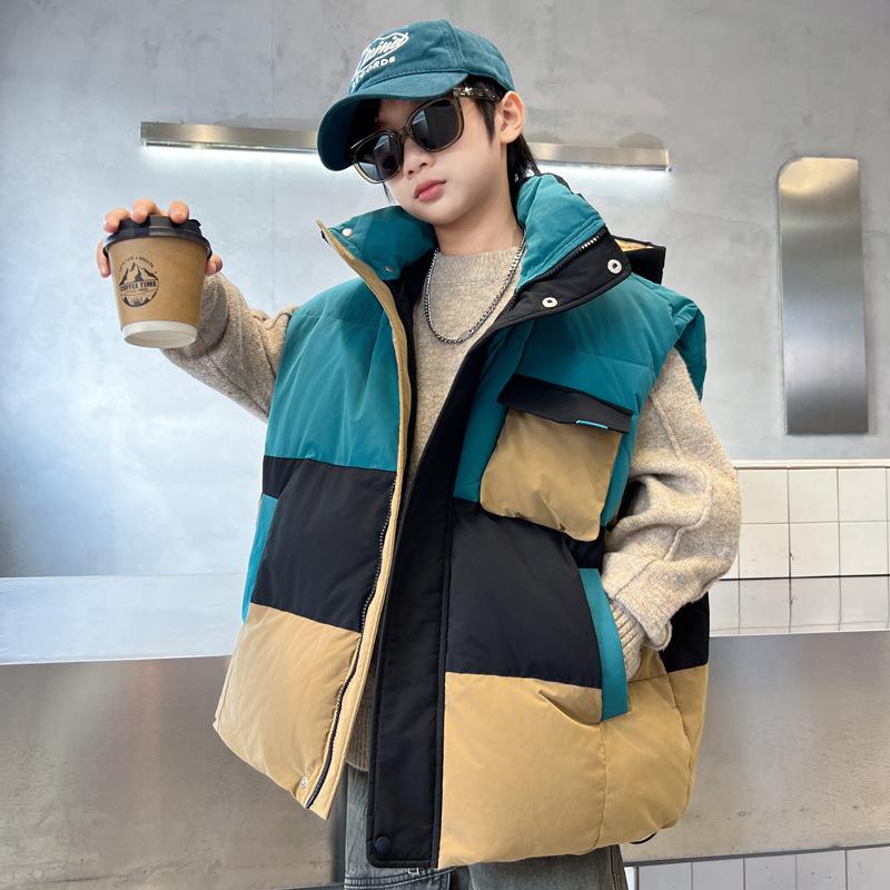 ダウンベスト 子供 ファッション アウター ダウン ベスト インナーダウン 防寒 ゆたり 子供服 キッズ ベビー 防寒 アウター 暖かい 秋 冬 フード付き