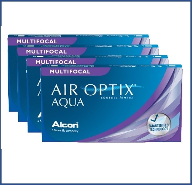 4箱セット エアオプティクスアクア遠近両用2ウィーク/遠近両用コンタクト（マイナスレンズ）/使い捨て 10,608円