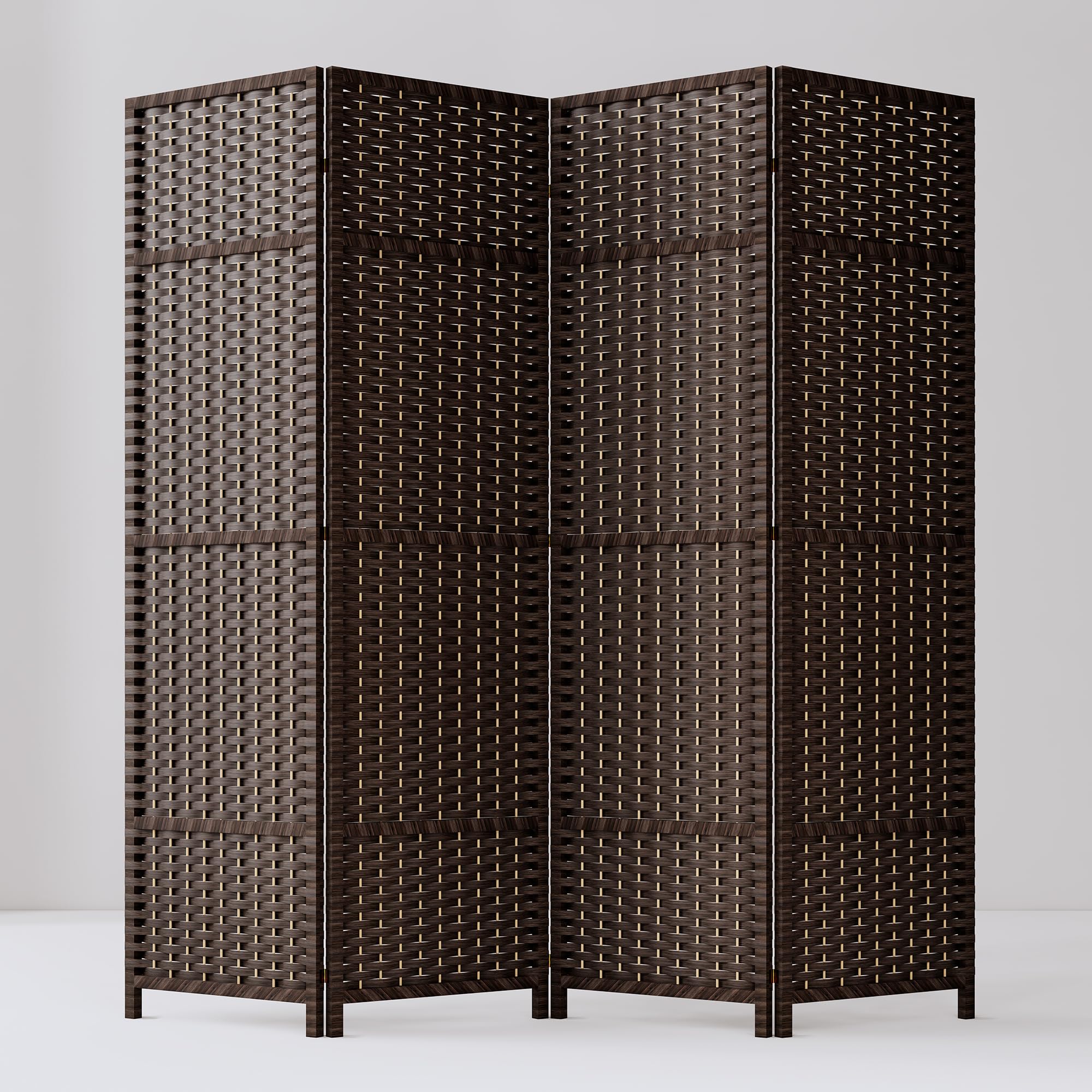 パーテーション 間仕切り 4連 幅160.5×奥行2×高さ148cm 軽量 衝立 折りたたみ 目隠し 区切り コンパクト収納 組立不要 おしゃれ在宅勤務/オフィス/飲食店/お風呂