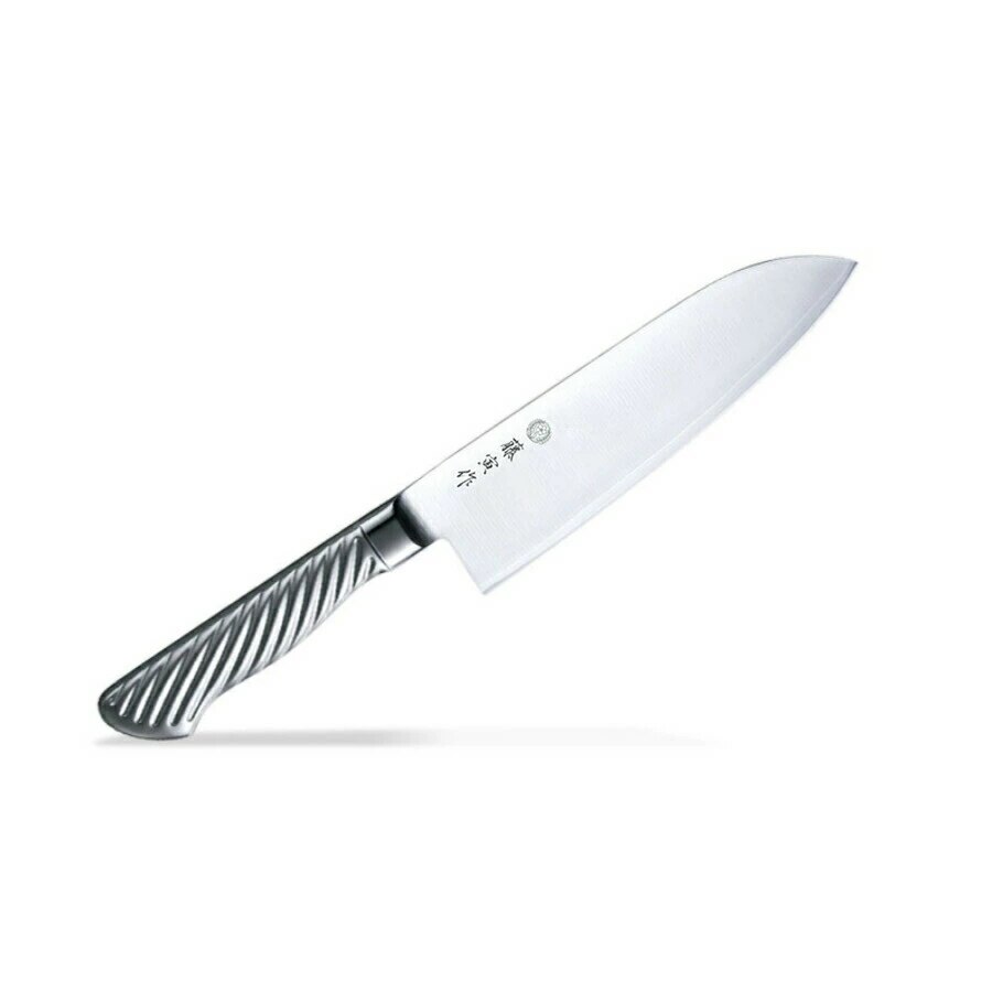 正規品 藤寅作 TOJIRO-PRO 手研本刃付 両刃 三徳包丁 17cm /日本製 国産品 藤次郎株式会社 オールステンレス包丁 最高級品 庖丁 洋包丁 コバルト合金鋼割込 職人技 一体成形