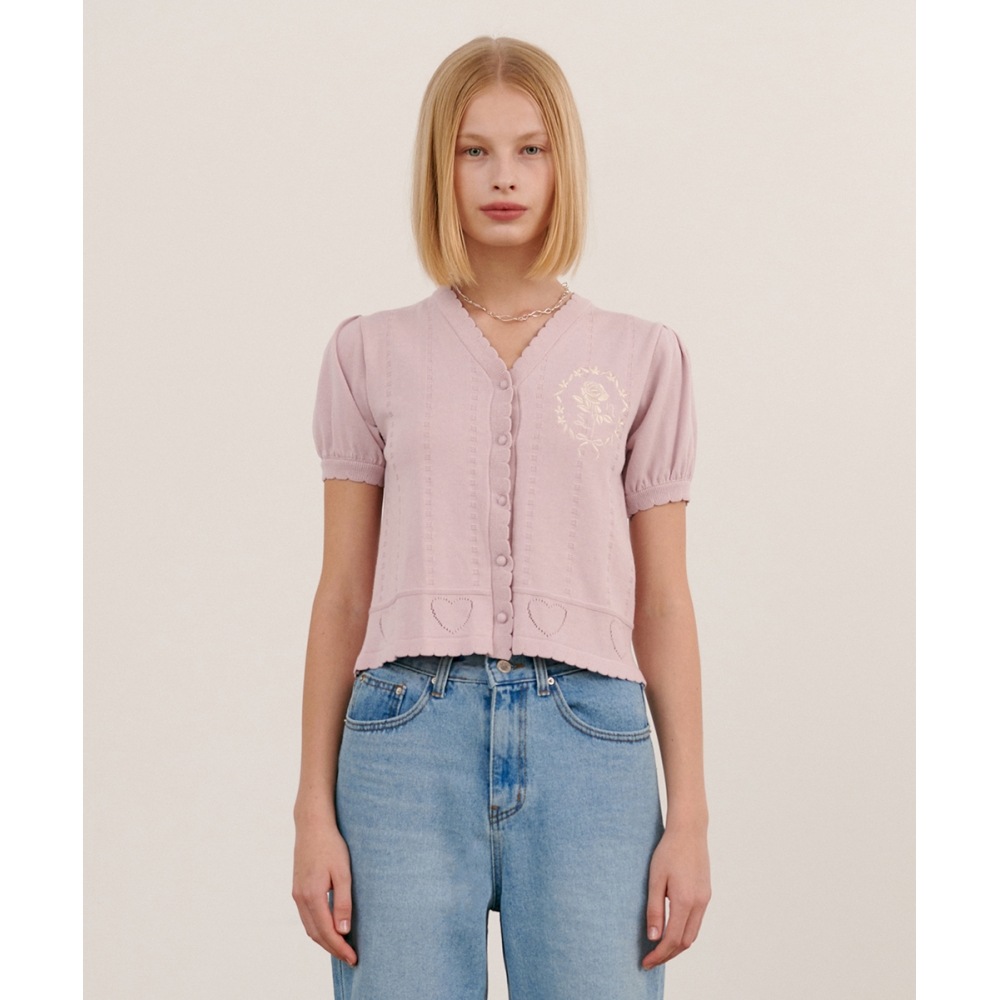 シヌーンスカラップカーディガン