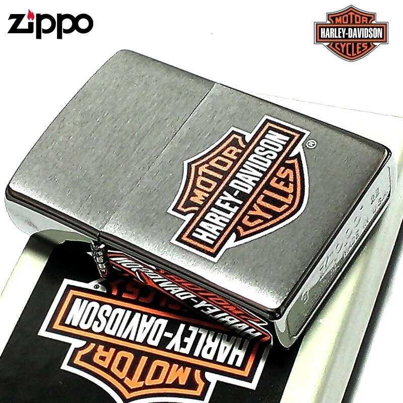 ZIPPO ライター ハーレー ダビッドソン ロゴデザイン シンプル かっこいい ジッポ 渋い シルバー おしゃれ メンズ プレゼント レディース ギフト
