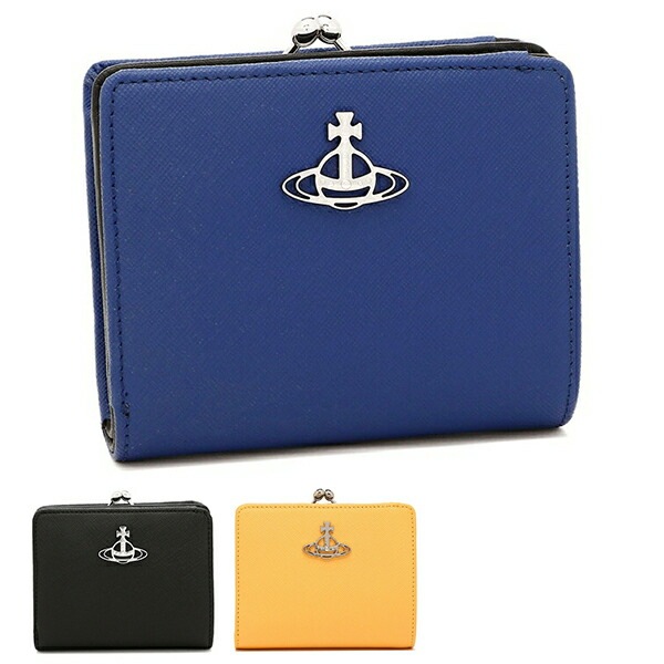 二つ折り財布 サフィアーノ がま口 レディース VIVIENNE WESTWOOD 51010020 L001N