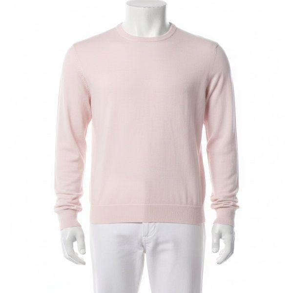 GFORE メリノウール混紡クルーネックセーター G4MF23S300-PTL 男性 メリノウール混紡クルーネックセーター