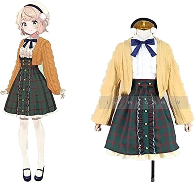 バーチャルYouTuber羽織時目コスプレコスチューム（ウィッグシューズ追加）