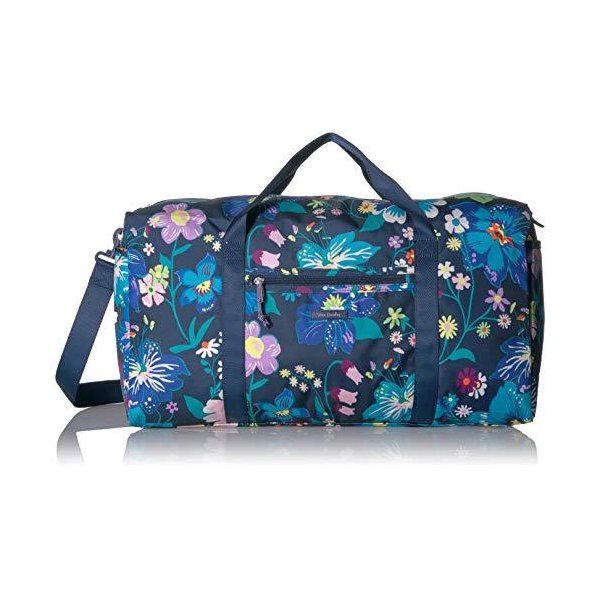 Vera Bradley Women s Lighten Up Large Travel Duffle Bag， Firefly Garden 並行輸入品