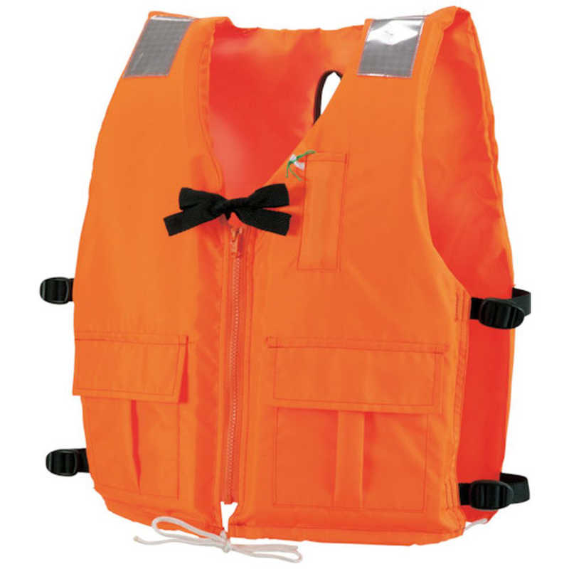オーシャンライフ　作業用ライフジャケット 背開式 オレンジ TYPE A　DX-5-OR