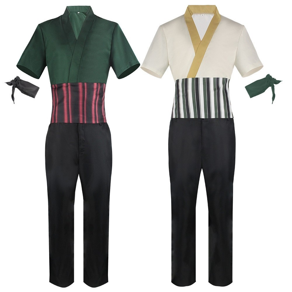 K1177本物の映画のワンピースの索隆のcos服の真人のフルセットの同じタイプの役はコスプレの服を演じます