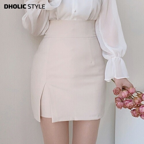 ハイウエストスリットミニスカート・p515286