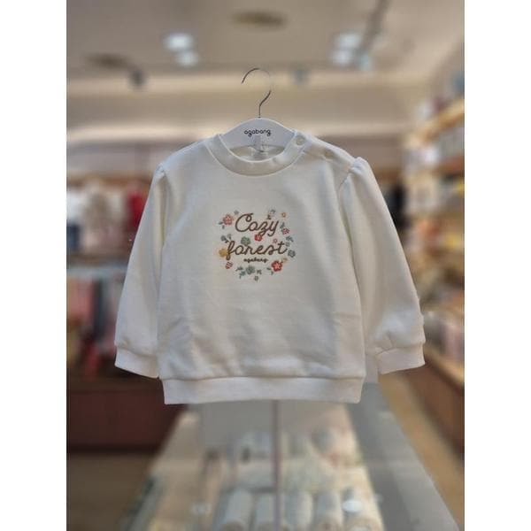 セーブゾーン06 ティニ起毛フラワーマンツーマンTシャツ 01S731053 (S43264354)