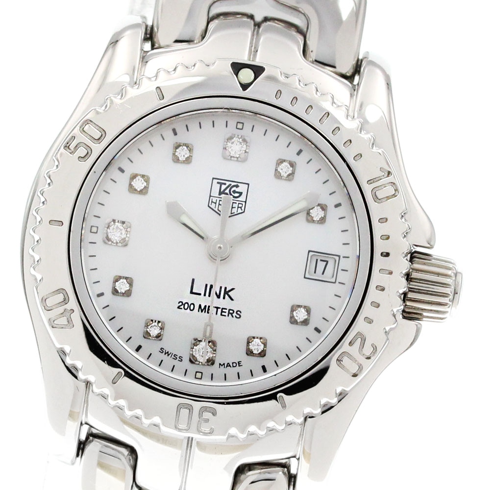 タグホイヤー TAG HEUER WT1418 リンク デイト 11Pダイヤ クォーツ レディース _846868【中古】