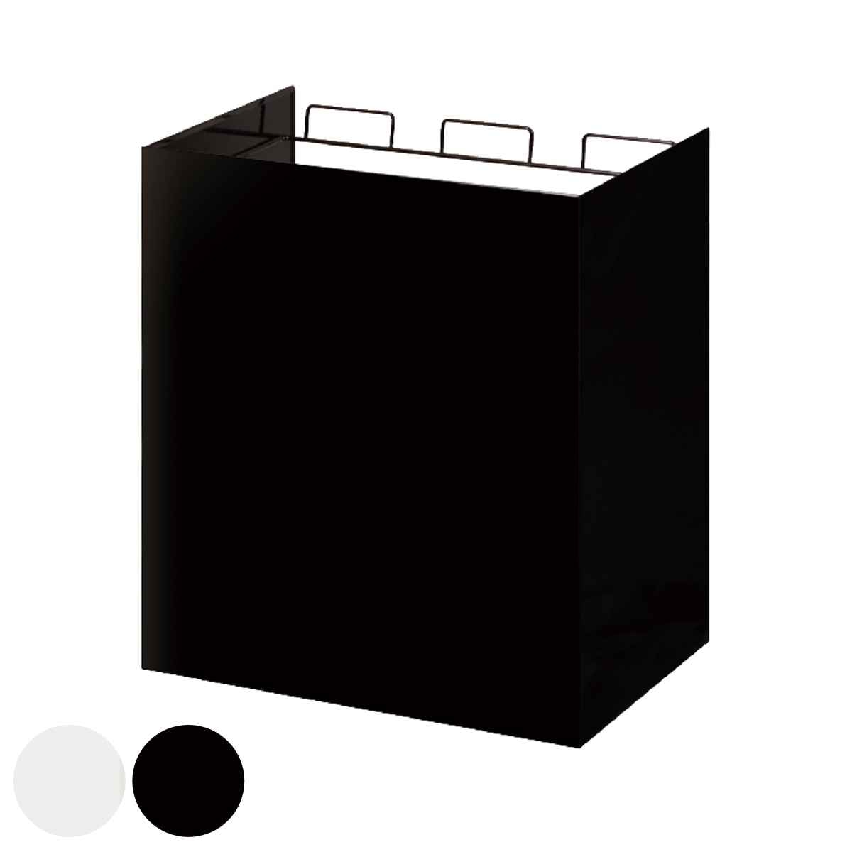 ゴミ箱 3分別 レジ袋ダストボックス スチール ごみ箱 レジ袋ホルダー レジ袋スタンド 目隠し付き キャスター付き ゴミ袋スタンド 棚下 シンク下 分別 分別用ゴミ箱 キッチン カウンター下