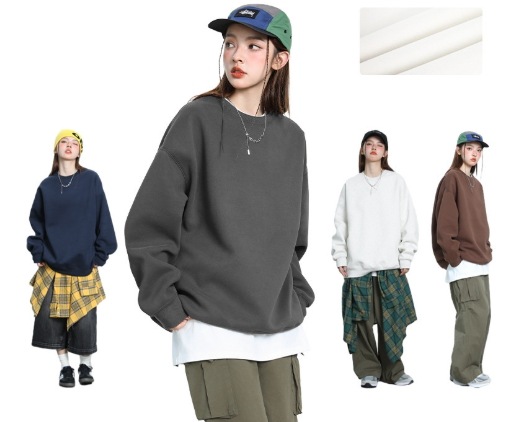 レディース トップス プルオーバー トレーナー オーバーサイズ 長袖 ラウンドネック 襟なし ノーカラー ストリート ヴィンテージ アメカジ おしゃれ かっこいい こなれ感 ラフ メンズライク