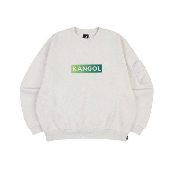 長袖Tシャツ CQK KQFC-RT17620EC グラデーションロゴスウェットシャツ 1762 エクリュ