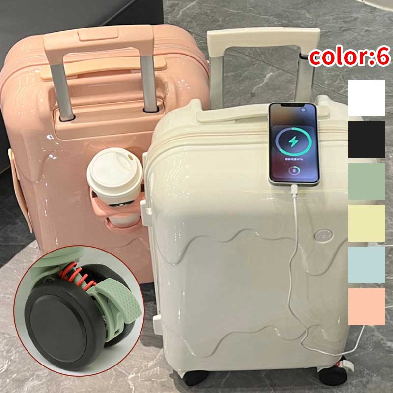 【正規品】大人気 キャリーケース スーツケース USB充電可能 機内持ち込み 軽量 小型 静音 360回転キャスタ TSAロック旅行かばん ins人気