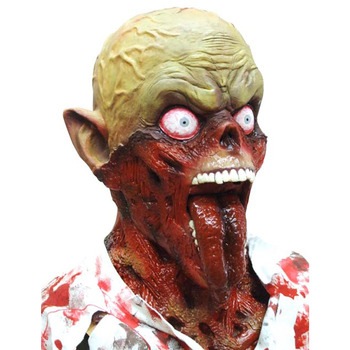 コスプレ 仮装 舌出しゾンビ 【 コスプレ 衣装 ハロウィン パーティーグッズ おもしろ かぶりもの 怖い マスク プチ仮装 ハロウィン 衣装 変装グッズ 面白マスク ホラーマスク おもしろマスク 】