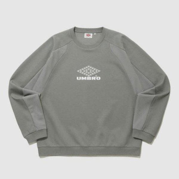 長袖Tシャツ NQK UQ121CFS22-GKA エンジニアード二重地マントゥマン / GREY KHAKI