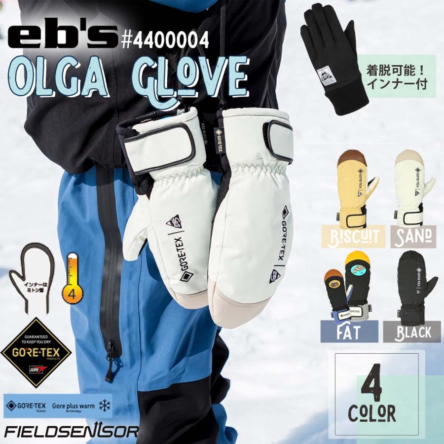 新品未使用 24-25 eb s Glove(GORE-TEX) OLGA BLACK M 土日祝発送 即日発送 14