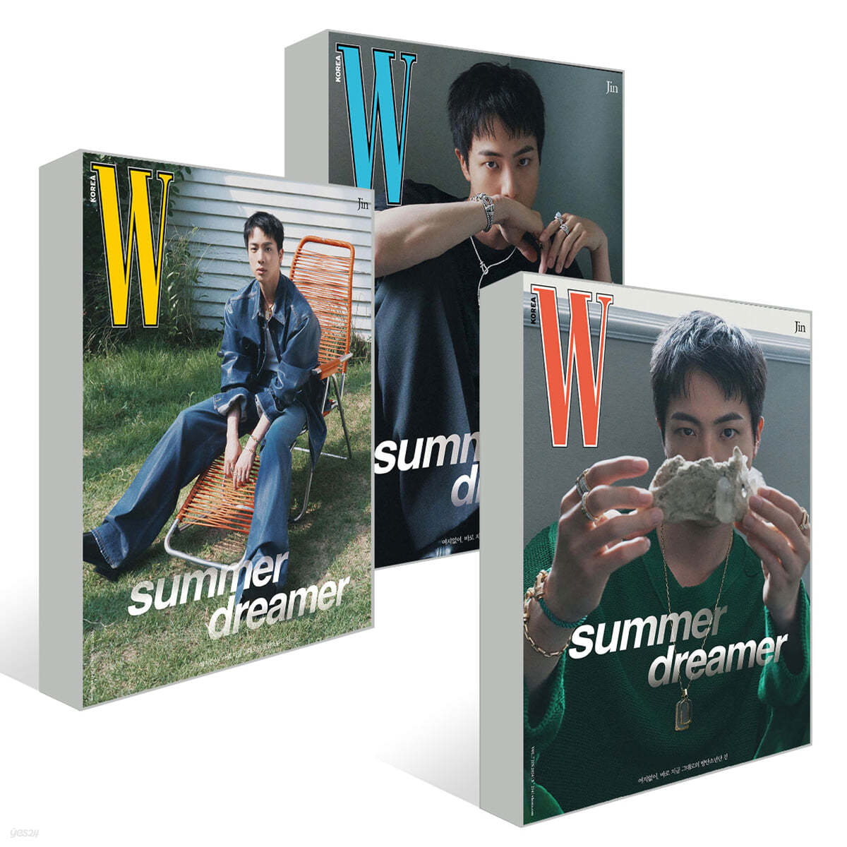 W Vol. 7 Jin 2024 A/B/C型 表紙:BTS ジーンズ カバー3種set
