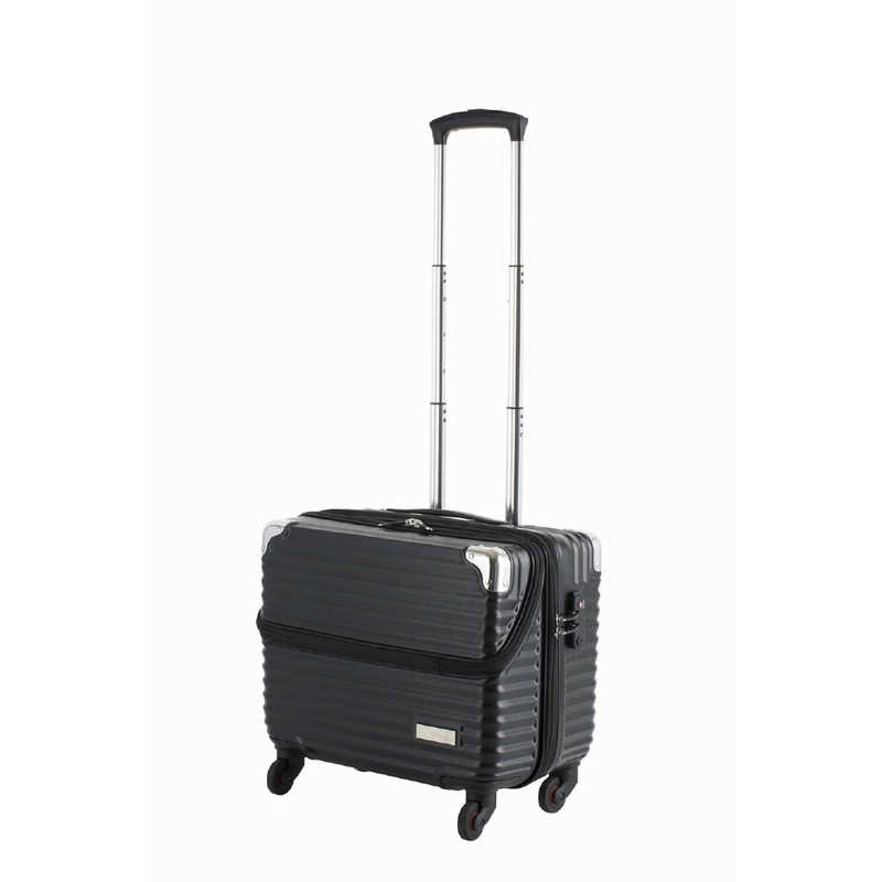 協和　スーツケース 縦型トップオープン TRAVELIST(トラベリスト)business topopen ヘアラインブラック [TSAロック搭載 /30L /2泊～3泊]　76-35051