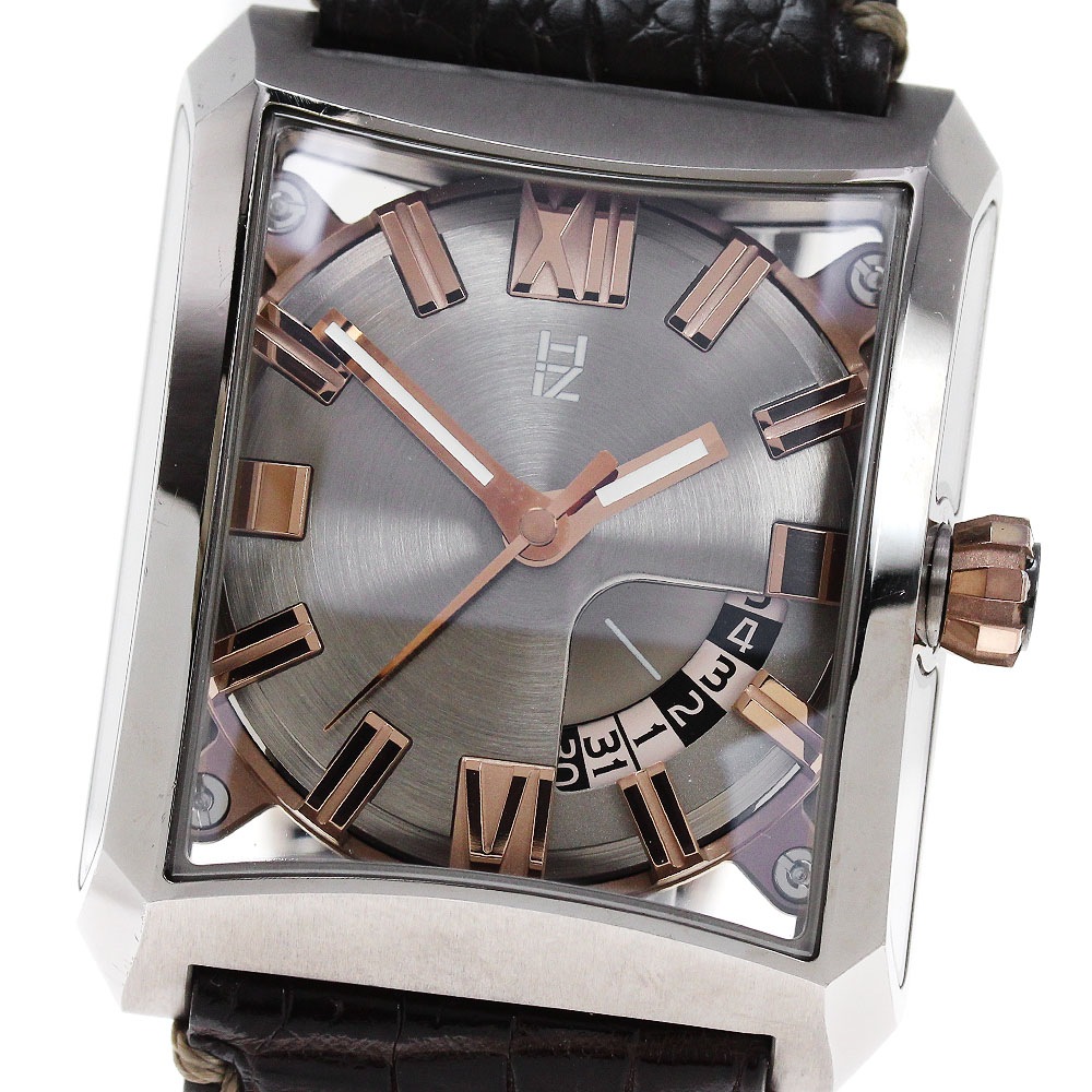 ミナセ MINASE VY03-K06B ヒズ デイト 自動巻き メンズ _840748【中古】