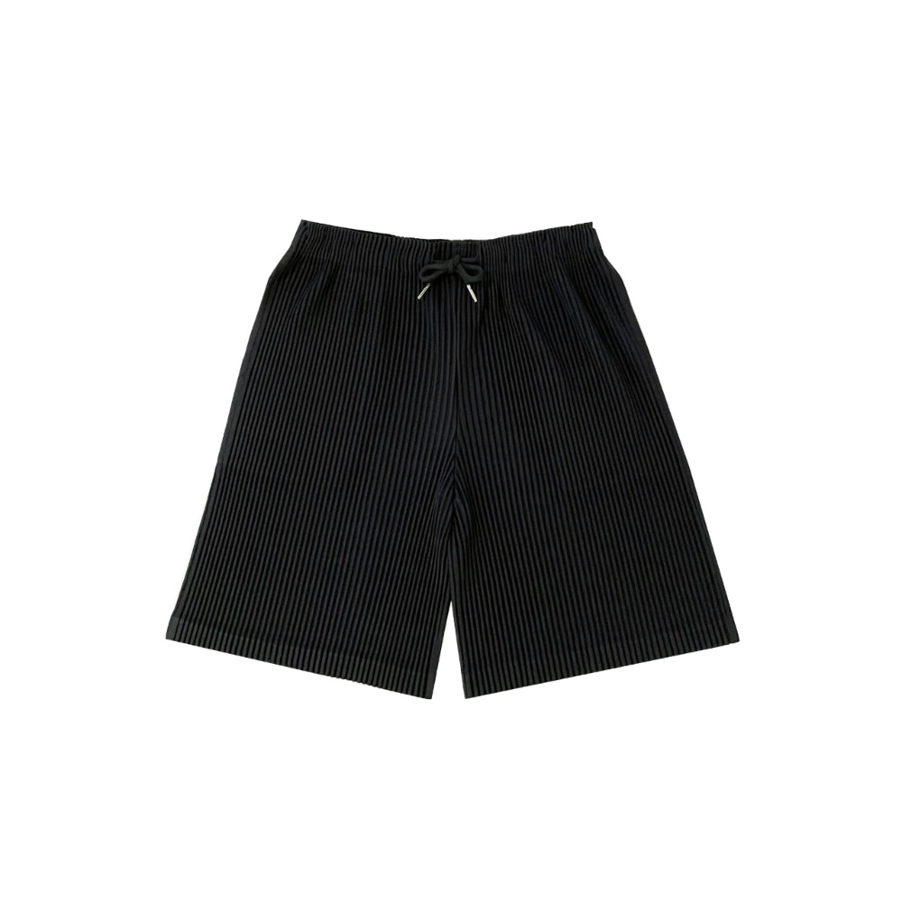 プリッツ ショートパンツ BLACK ユニセックス メンズプリッツ プリッツのセット プリーツパンツ プリーツジャケット オムプリーツ プリッツプリッツ
