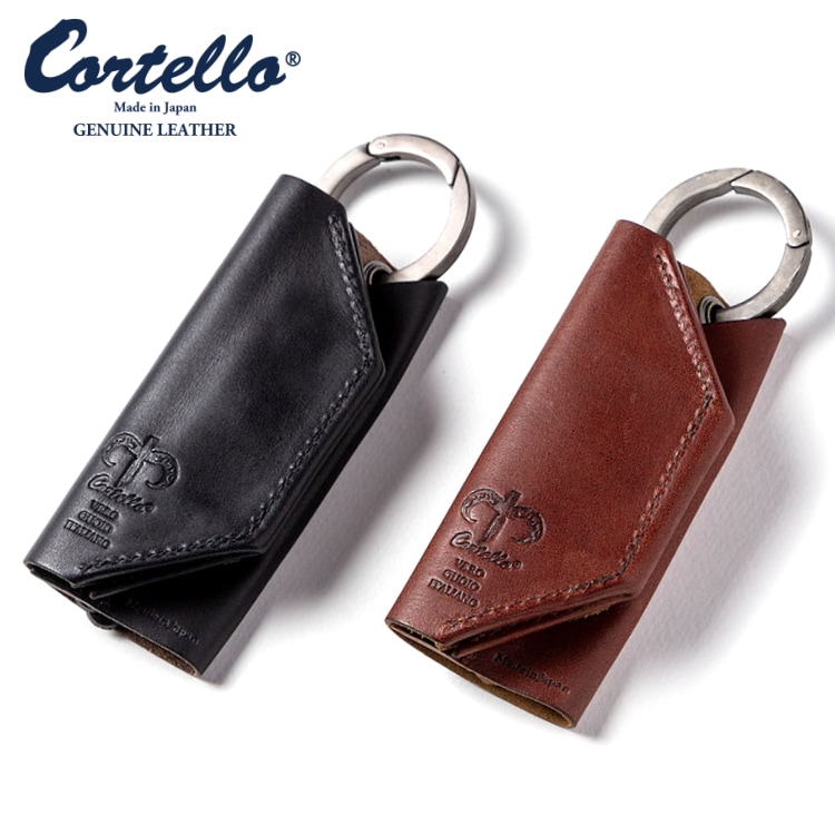 コルテロ キーケース レザー 本革 小銭入れ有り コインケース メンズ ブランド Cortello コイン＆キー 鍵 イタリアンレザー姫路レザー おしゃれ ギフト 日本製