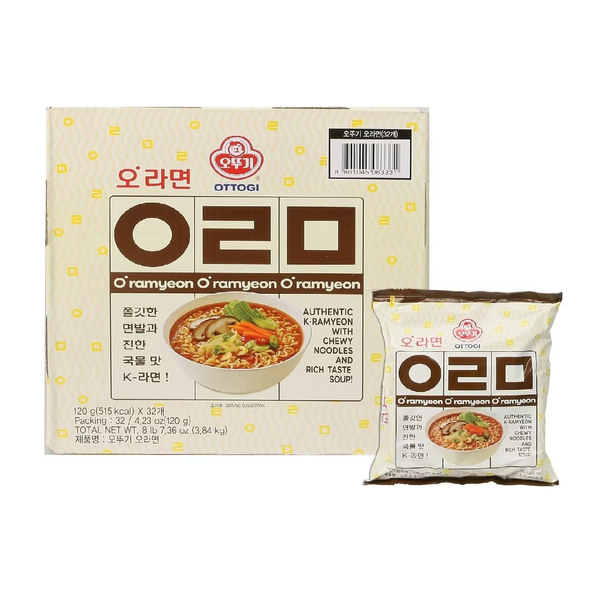 オラーメン 120g×32個入 大容量 袋麺 韓国ラーメン 簡単調理 KFOOD 韓国食品