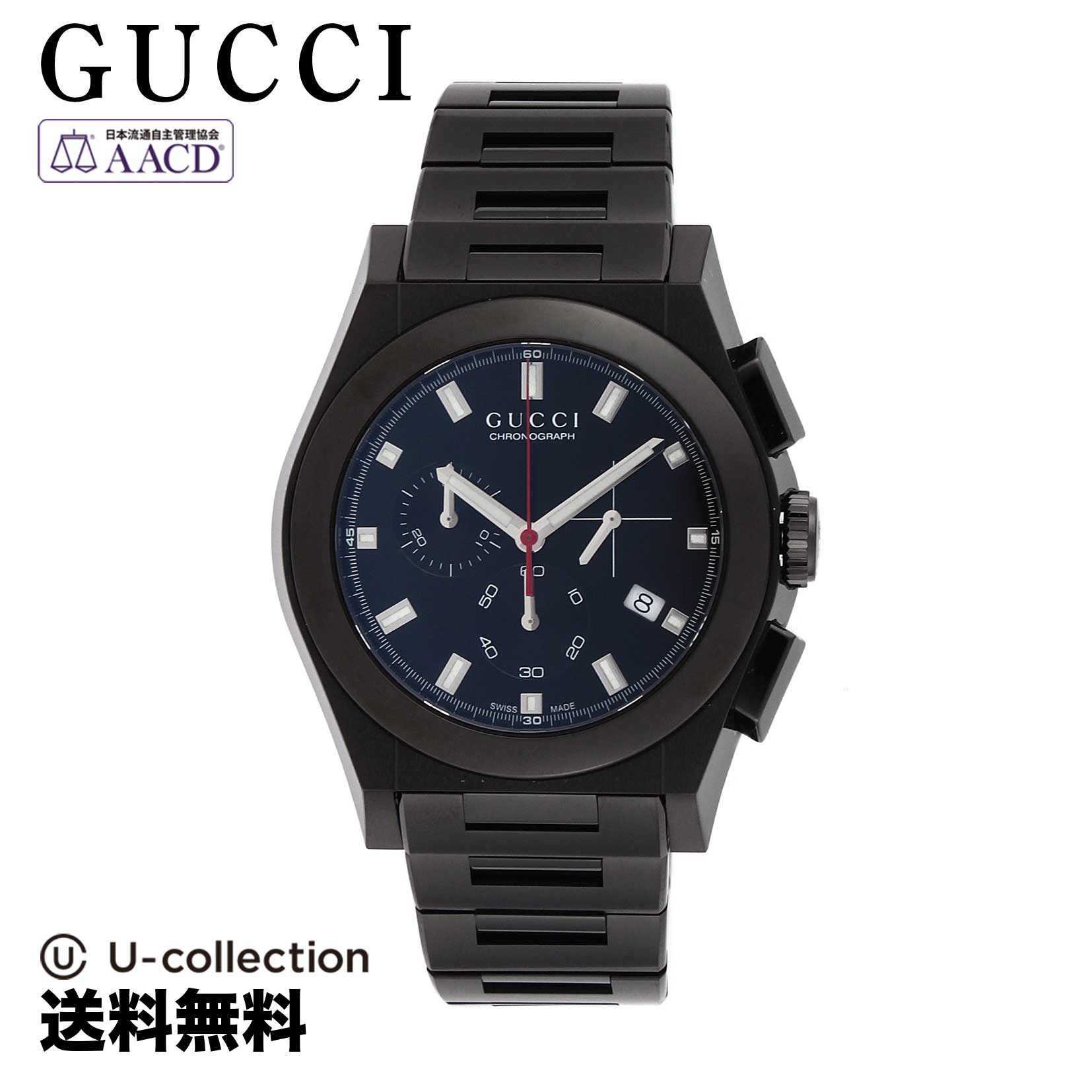 【腕時計】 GUCCI(グッチ) Pantheon / パンテオン メンズ ブラック クォーツ YA115237 時計 ブランド