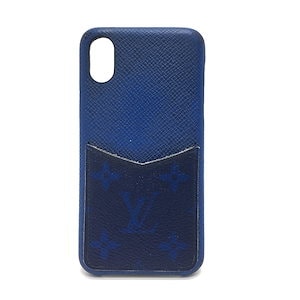 薄汚れ表面ルイ・ヴィトン iPhone X/Xs タイガラマ M30273 青