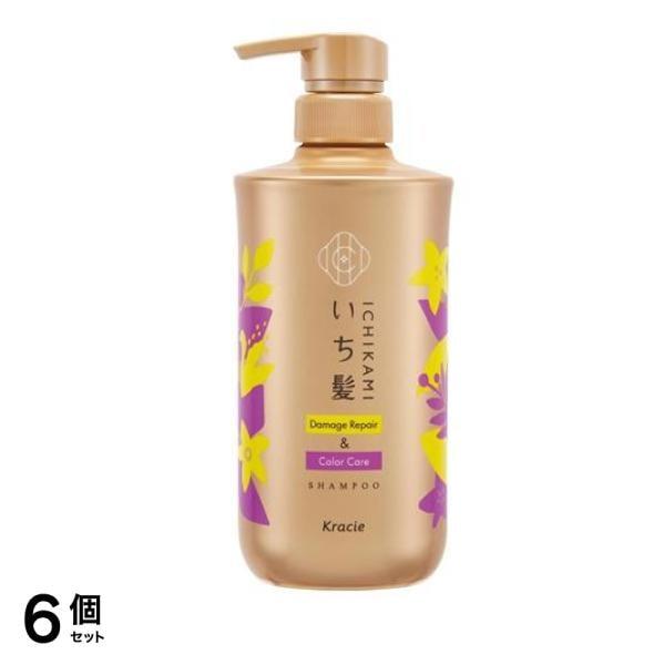 いち髪 ダメージリペア&カラーケア シャンプー ポンプ 480mL 6個セット