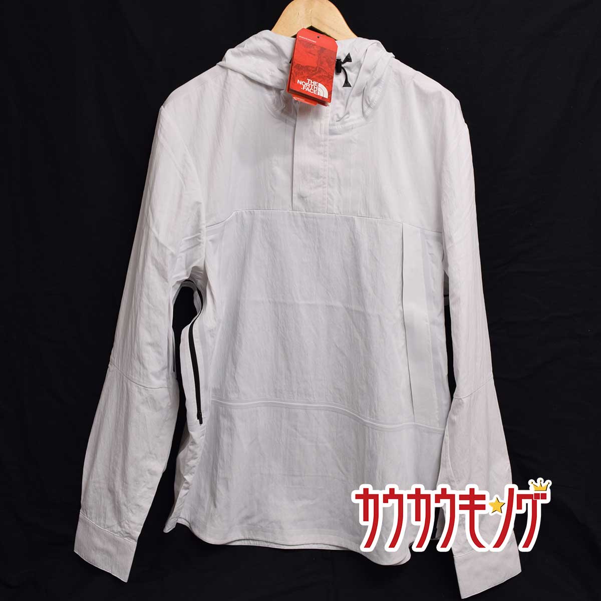 【中古・未使用品】THE NORTH FACE RED LABEL ノースフェイス Slam Jam 別注 アノラック マウンテンパーカ フーディー ジャケット L ホワイト メンズ