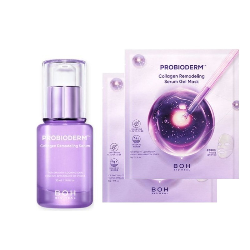 プロバイオダームコラーゲンリモデリングセラム, 30ml+プロバイオダームコラーゲンリモデリングセラムゲルマスクパック, 2枚