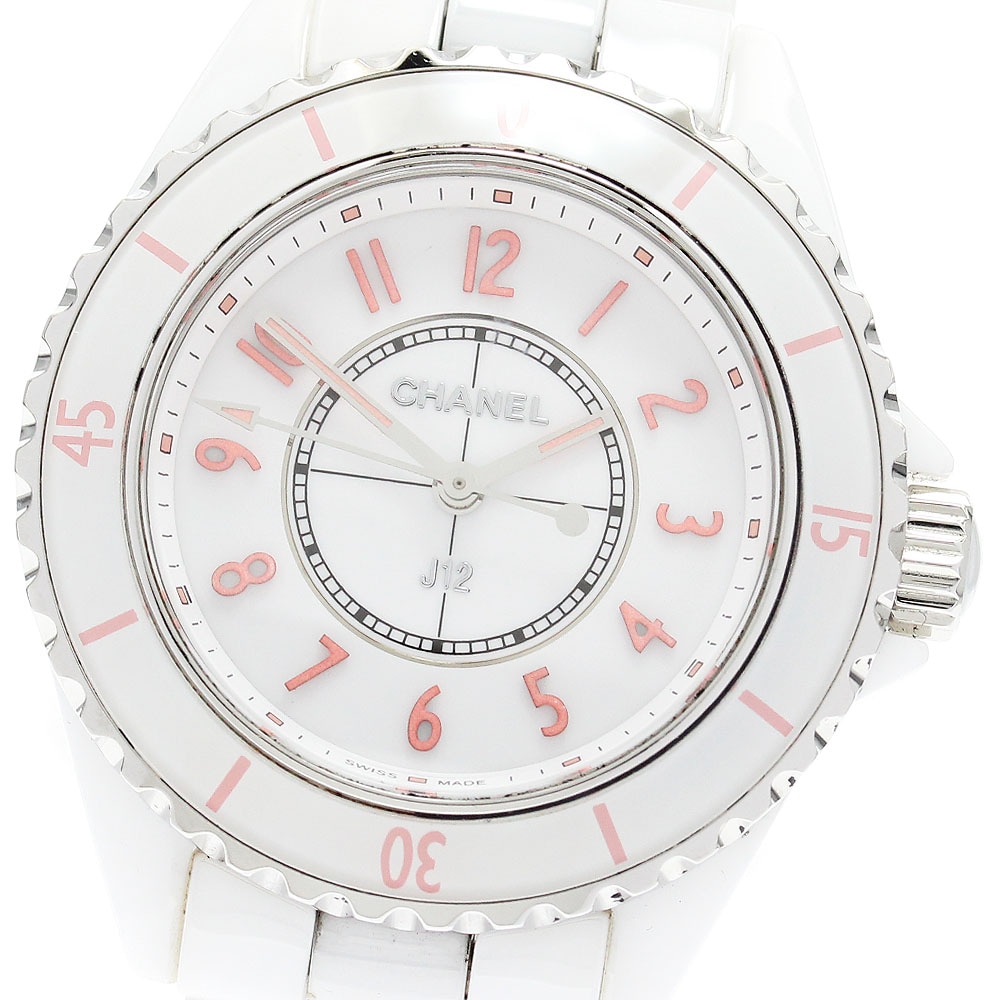 シャネル CHANEL H6755 J12 ピンク ブラッシュ 世界限定1200本 クォーツ レディース 良品 _877860【中古】