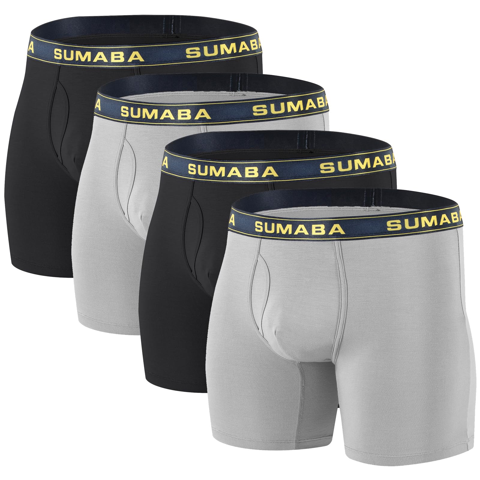 [ZONBAILON] ボクサーパンツ メンズ 蒸れない 冷感 ロングボクサー 大きいサイズ 速乾 ブリーフ 前開き 夏 ボクサーショーツ セット