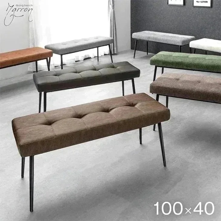 ダイニングベンチ 100 単品 2人用 チェア クッション 2人掛け ダイニング ベンチ シート ベンチチェア 100cm ベンチ椅子 長椅子 ベンチチェアー おしゃれ