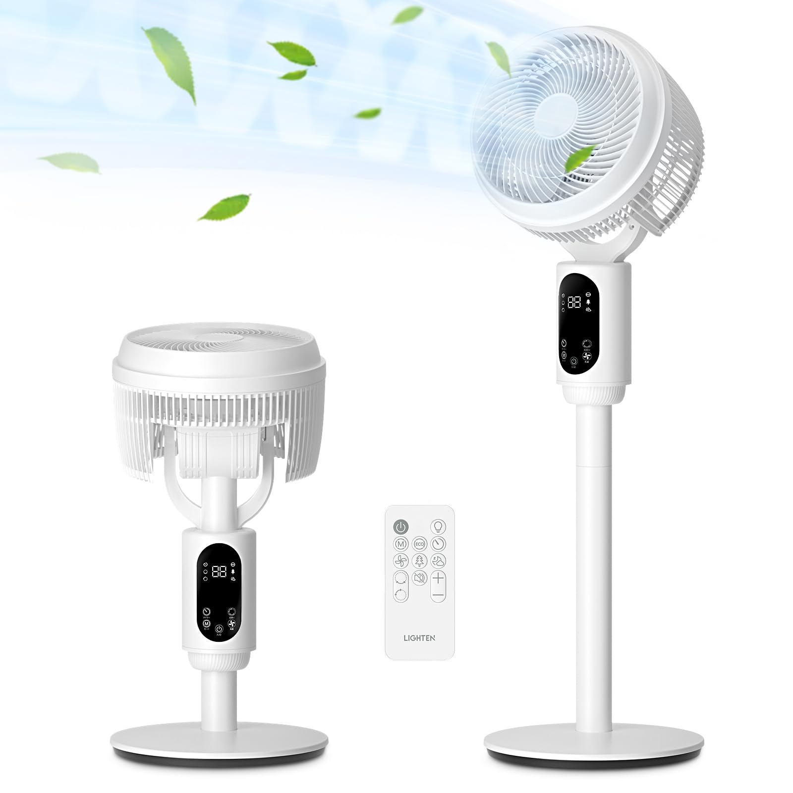 【ＮＥＸＴｅ ＰＬＵＳ】 サーキュレーター 扇風機「節電対策& 360度首振り」リビング扇風機 パワフル送風 3段階風量調節 4つモード サーキュレーター 静音 リモコン付き 省エネ せんぷうき 高さ 5,184円